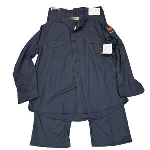 NWT Drifire FR Pants 38x32 Blue Flame Resistant CAT2 2112 Carpenter + 1XL Shirt